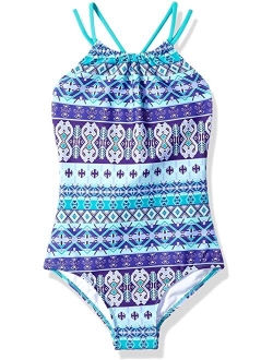 Jasmine Beach Sport Halter One-Piece Swimsuit (Little Kids)