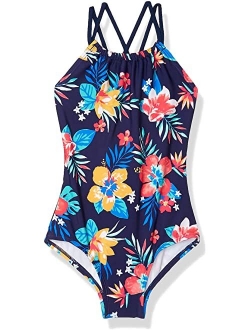 Jasmine Beach Sport Halter One-Piece Swimsuit (Little Kids)