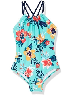 Jasmine Beach Sport Halter One-Piece Swimsuit (Little Kids)