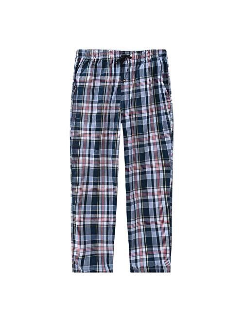 MoFiz Men's Pajama Pants Ultra Lightweight Pjs Bottoms Sleepwear Bottom Pants with Pocket Drawstring 3-Pack