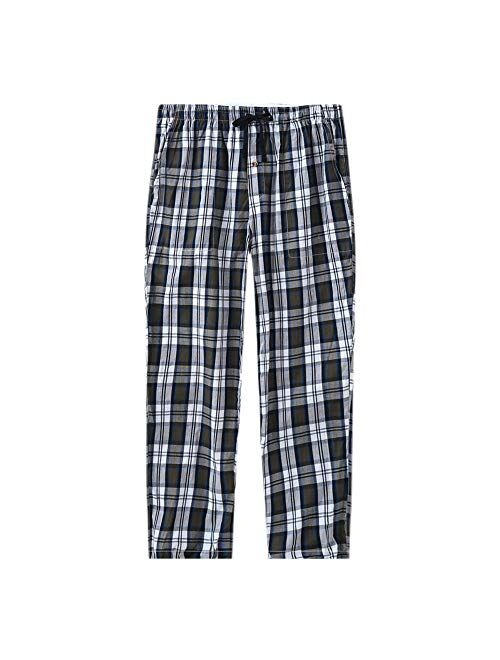 MoFiz Men's Pajama Pants Ultra Lightweight Pjs Bottoms Sleepwear Bottom Pants with Pocket Drawstring 3-Pack