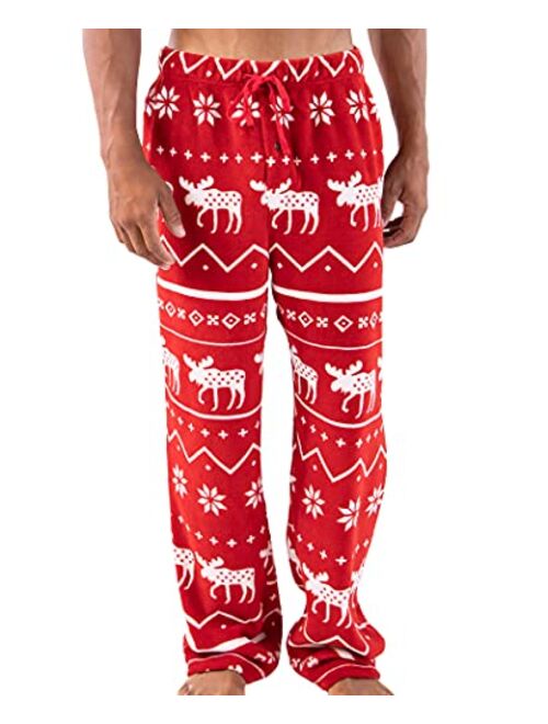 Lazy One Men's Fleece Pajama Pants, Nordic Pajama Bottoms for Men