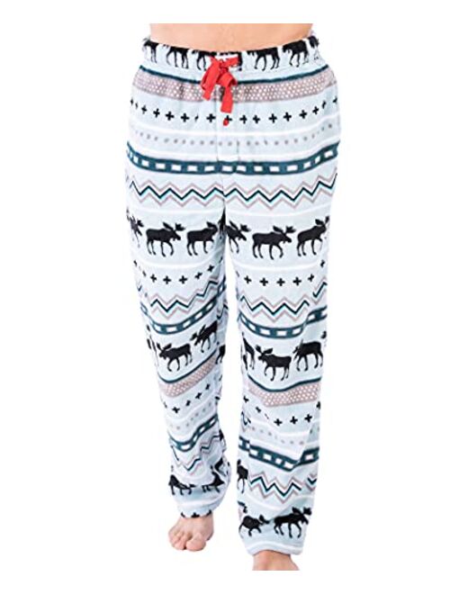 Lazy One Men's Fleece Pajama Pants, Nordic Pajama Bottoms for Men