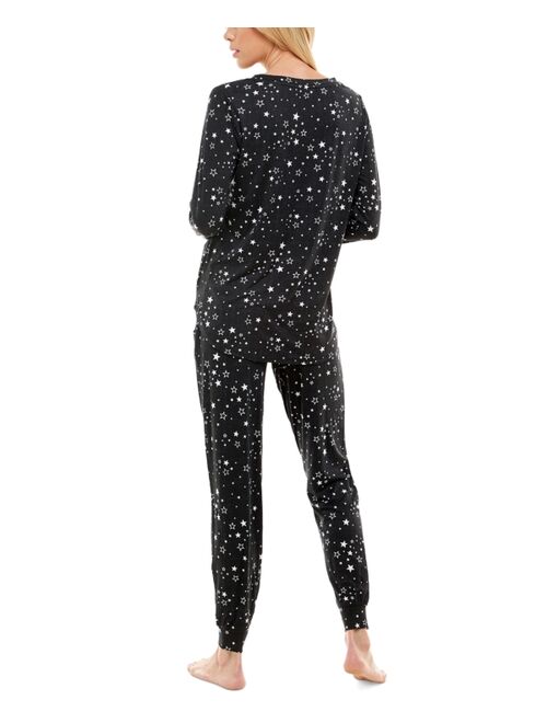 Roudelain Printed Lush Luxe Jogger Pants Pajama Set