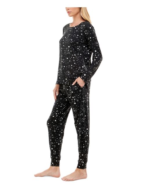 Roudelain Printed Lush Luxe Jogger Pants Pajama Set