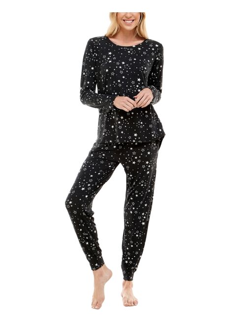 Roudelain Printed Lush Luxe Jogger Pants Pajama Set