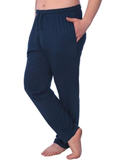 Beverly Rock Men's Jersey Knit Pajama Pants Long Lounge Pants Available in Plus Size