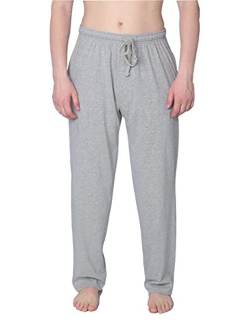 Beverly Rock Men's Jersey Knit Pajama Pants Long Lounge Pants Available in Plus Size