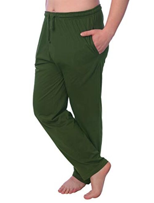 Beverly Rock Men's Jersey Knit Pajama Pants Long Lounge Pants Available in Plus Size