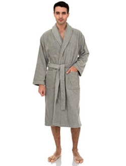 TowelSelections Men’s Robe, Turkish Cotton Terry Shawl Bathrobe