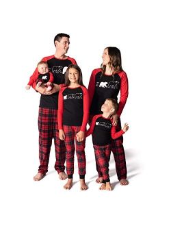 JumpOff Jo - Matching Family, Mens, Womens, Kids, Infant Pajamas Set, Sizes: Infant-Adult 2XL, Bear, Christmas Designs