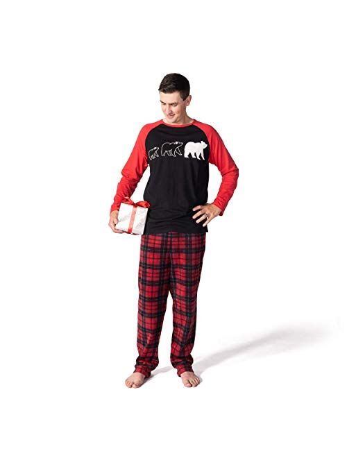 JumpOff Jo - Matching Family, Mens, Womens, Kids, Infant Pajamas Set, Sizes: Infant-Adult 2XL, Bear, Christmas Designs