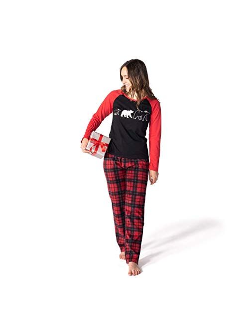 JumpOff Jo - Matching Family, Mens, Womens, Kids, Infant Pajamas Set, Sizes: Infant-Adult 2XL, Bear, Christmas Designs