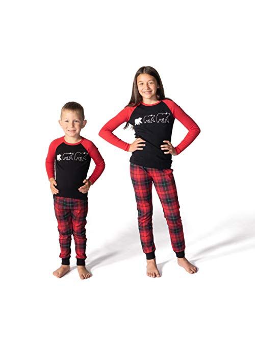 JumpOff Jo - Matching Family, Mens, Womens, Kids, Infant Pajamas Set, Sizes: Infant-Adult 2XL, Bear, Christmas Designs