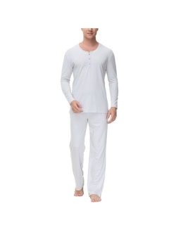 INK+IVY Men's Two Piece Henley Pajama Set