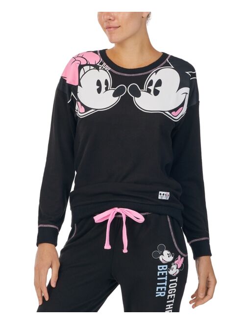 Disney Mickey Mouse Knit Crewneck Pajama Sweatshirt