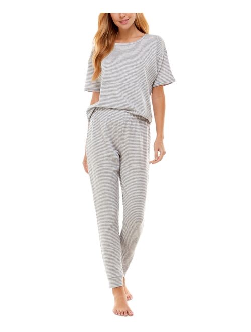 Roudelain Brushed Butter Knit Short Sleeve & Jogger Pajama Set