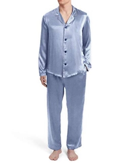 Regency New York Mens Silky Satin Pajama Set