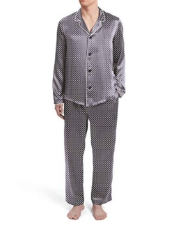 Regency New York Mens Silky Satin Pajama Set