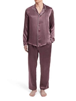 Regency New York Mens Silky Satin Pajama Set