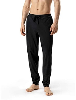 Men's Soft Cotton Pajama Pants Lounge Wear Long PJs Bottoms 1 or 2 Pack