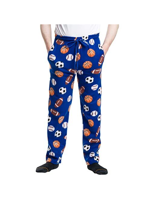 DREAM PAIRS Men's Lounge Pants Fleece Pajamas with Pockets