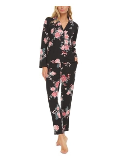 Flora by Flora Nikrooz Tammy Notch Collar Top & Pants Pajama Set