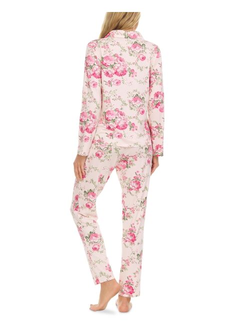 Flora by Flora Nikrooz Tammy Notch Collar Top & Pants Pajama Set