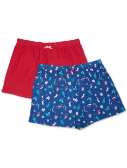 Roudelain Cozy Printed 2 Pack Sleep Shorts