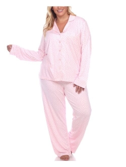 Women's Plus Size Pajama Set, 2 Piece