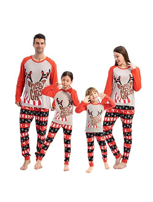 Joyin Christmas Matching Family Pajamas Set Holiday PJs Sleepwear Loungewear