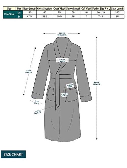 PAVILIA Mens Fleece Sherpa Robe | Soft Warm Shaggy Bathrobe for Men, Plush Spa Robe