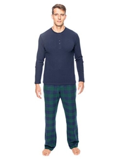 Noble Mount Pajamas for Men - Cotton Flannel Lounge Set