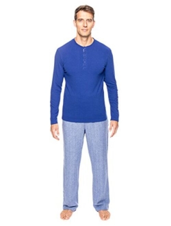 Noble Mount Pajamas for Men - Cotton Flannel Lounge Set