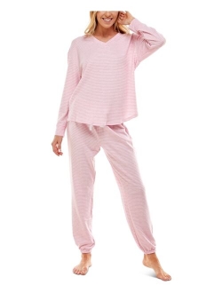 Roudelain Printed Brushed Butter Pajama Set