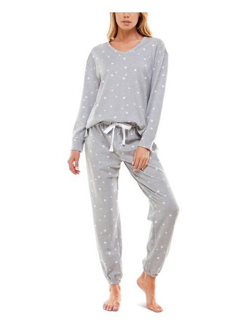 Roudelain Printed Brushed Butter Pajama Set