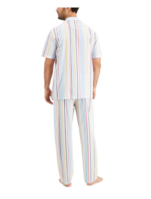 Club Room Men's Striped Pajamas, Created for Macy's