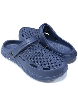 BEVEMON Mens Garden Clogs Shoes Beach Slippers Slip On Sandals