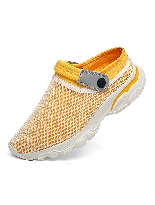 C CELANDA Mens Womens Garden Clogs Shoes Summer Breathable Mesh Sandals Slippers Indoor Outdoor Slippers Quick Drying Water Shoes