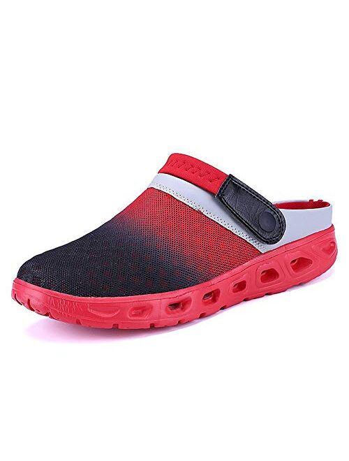 C CELANDA Mens Womens Garden Clogs Shoes Summer Breathable Mesh Sandals Slippers Indoor Outdoor Slippers Quick Drying Water Shoes