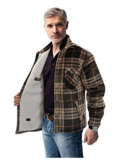 Kl Apparel Lumberjack jacket For Men - Outdoorsmen Buffalo Plaid Jacket - Heat Insulator