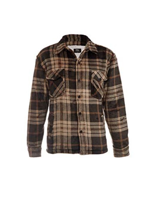 Kl Apparel Lumberjack jacket For Men - Outdoorsmen Buffalo Plaid Jacket - Heat Insulator