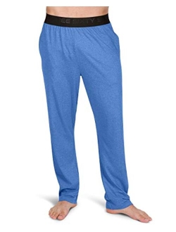 Performance Dry Fit Pajama Pants for Men - Stretch Lounge Pjs with Pockets, Tapered Fit, Solid