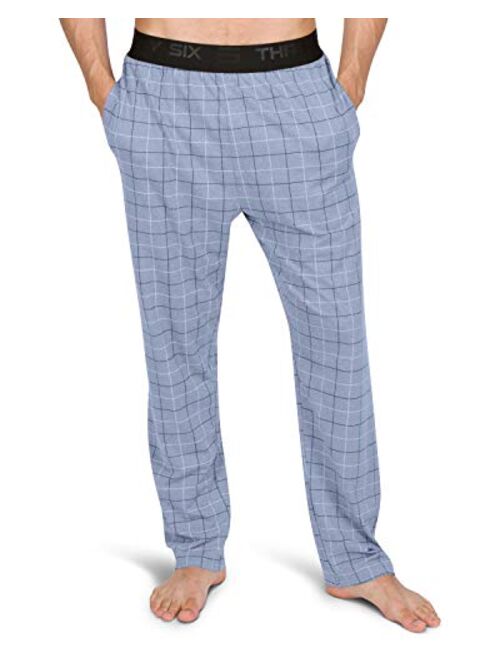 Three Sixty Six Performance Dry Fit Pajama Pants for Men - Stretch Lounge Pjs with Pockets, Tapered Fit, Solid