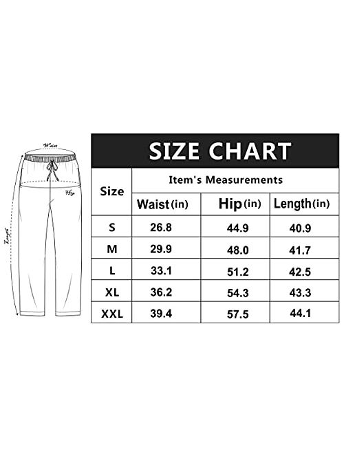 AjezMax Men's Pajama Bottoms Cotton Plaid Sleep Pants Long Lounge Pants Long Sleepwear Pack