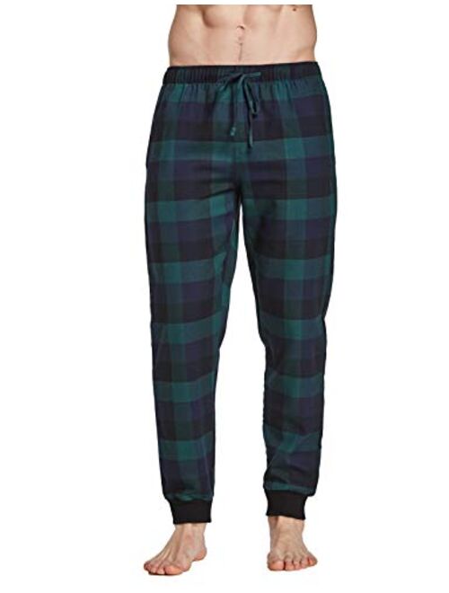 CYZ Men's 100% Cotton Flannel Jogger Pajama Lounge Pant