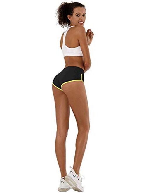 BUBBLELIME XS-XXL Sexy Booty Yoga Shorts Running Shorts Women Workout Fitness Active Wicking UPF30+ Yoga Tummy Control