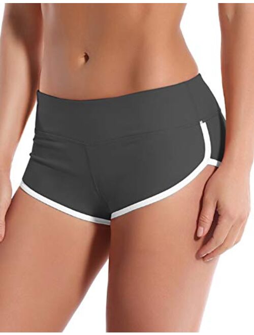 BUBBLELIME XS-XXL Sexy Booty Yoga Shorts Running Shorts Women Workout Fitness Active Wicking UPF30+ Yoga Tummy Control