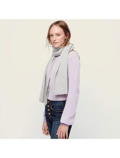 J.Crew Ribbed scarf in supersoft yarn