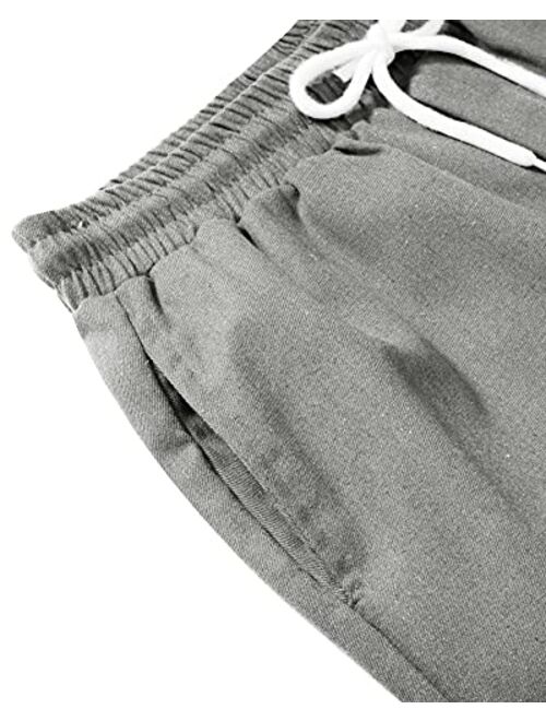 Alimens & Gentle Men's 3 Pack Flannel Plaid Pajama Shorts Loungwear Sleep Bottom